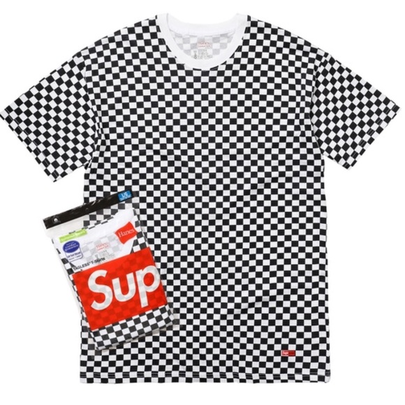 Supreme Tops - Authentic Supreme Checkered Tee